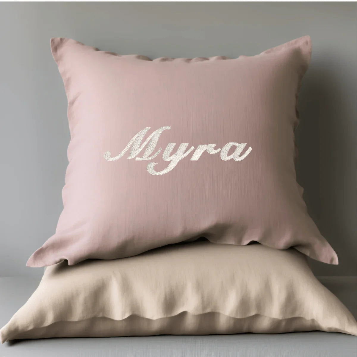 CUSHY TALE Ø1 - Lavender Monogram Cushion Cover