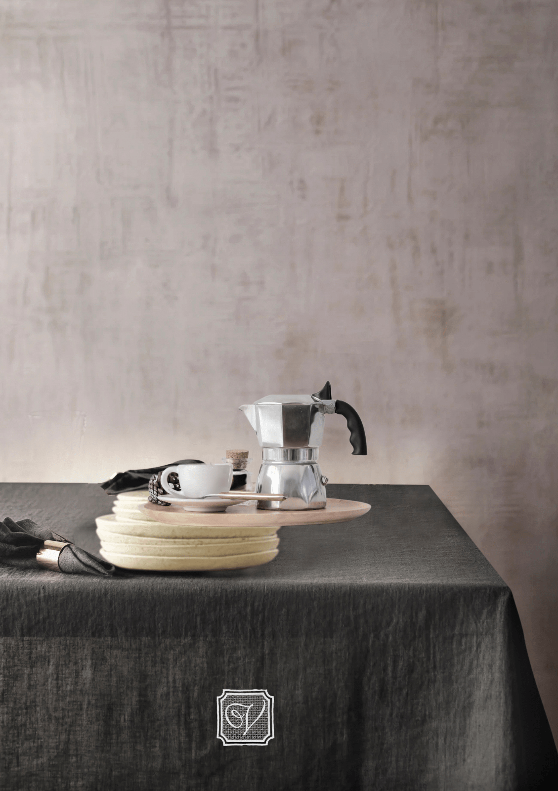 Grey Linen Tablecloth