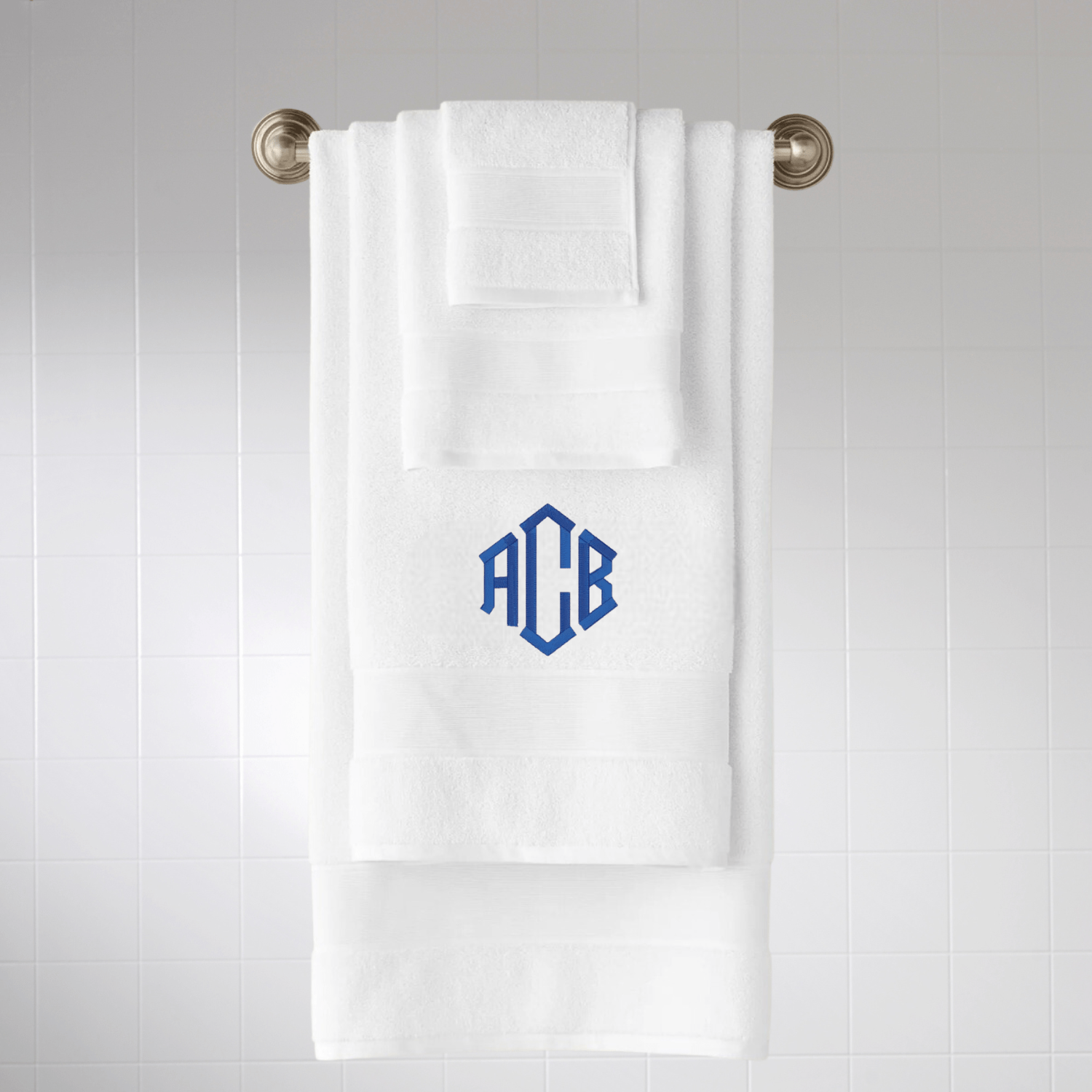 Luxury bath towel, Plush bath towel online with monogram