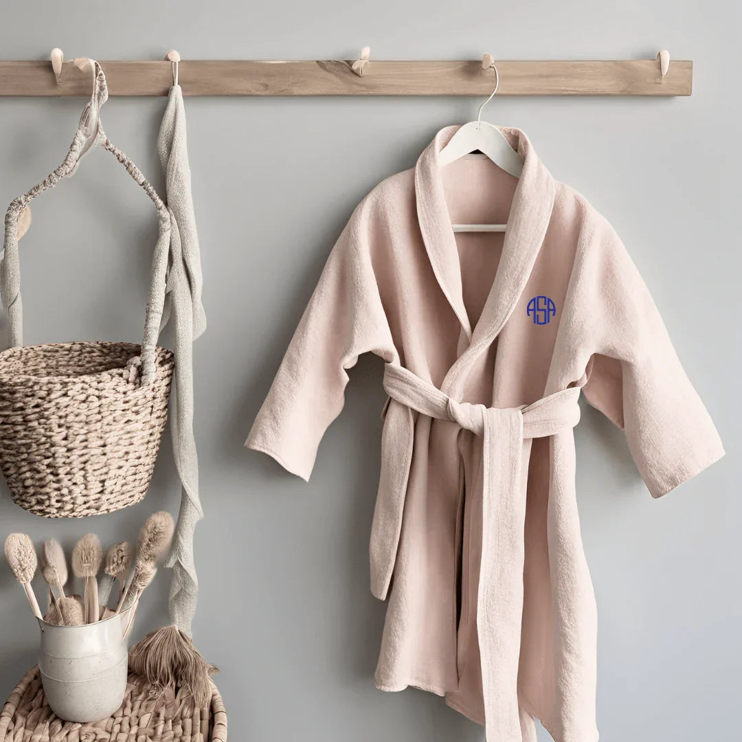 Lavender bath robe for girls