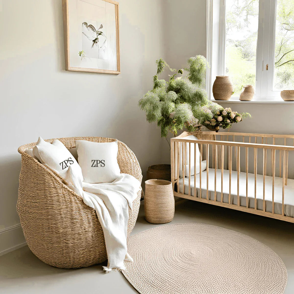 CUSHY TALE Ø6 - Unique Monogram Cushion Cover In White