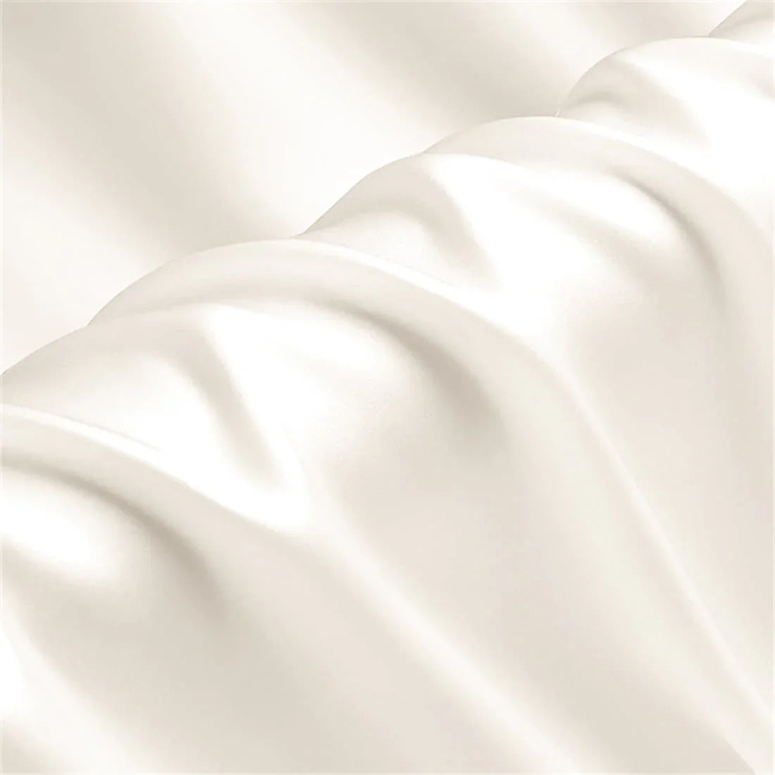 MONOGRAM SILK PILLOWCASE - CREAM