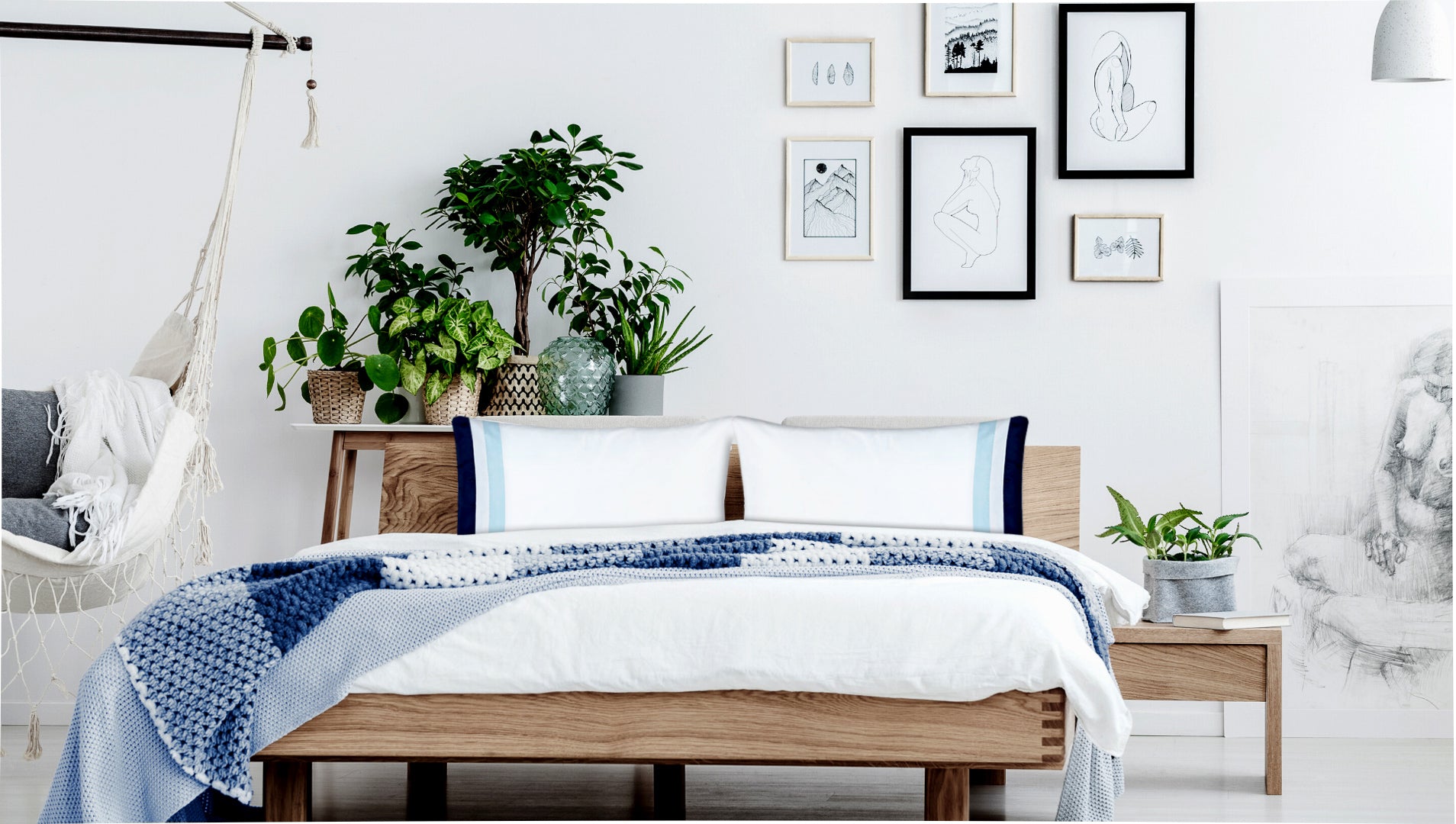 400tc percale white bedding set