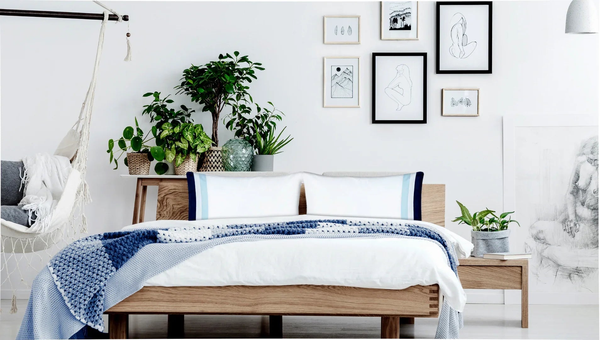 400tc percale white bedding set