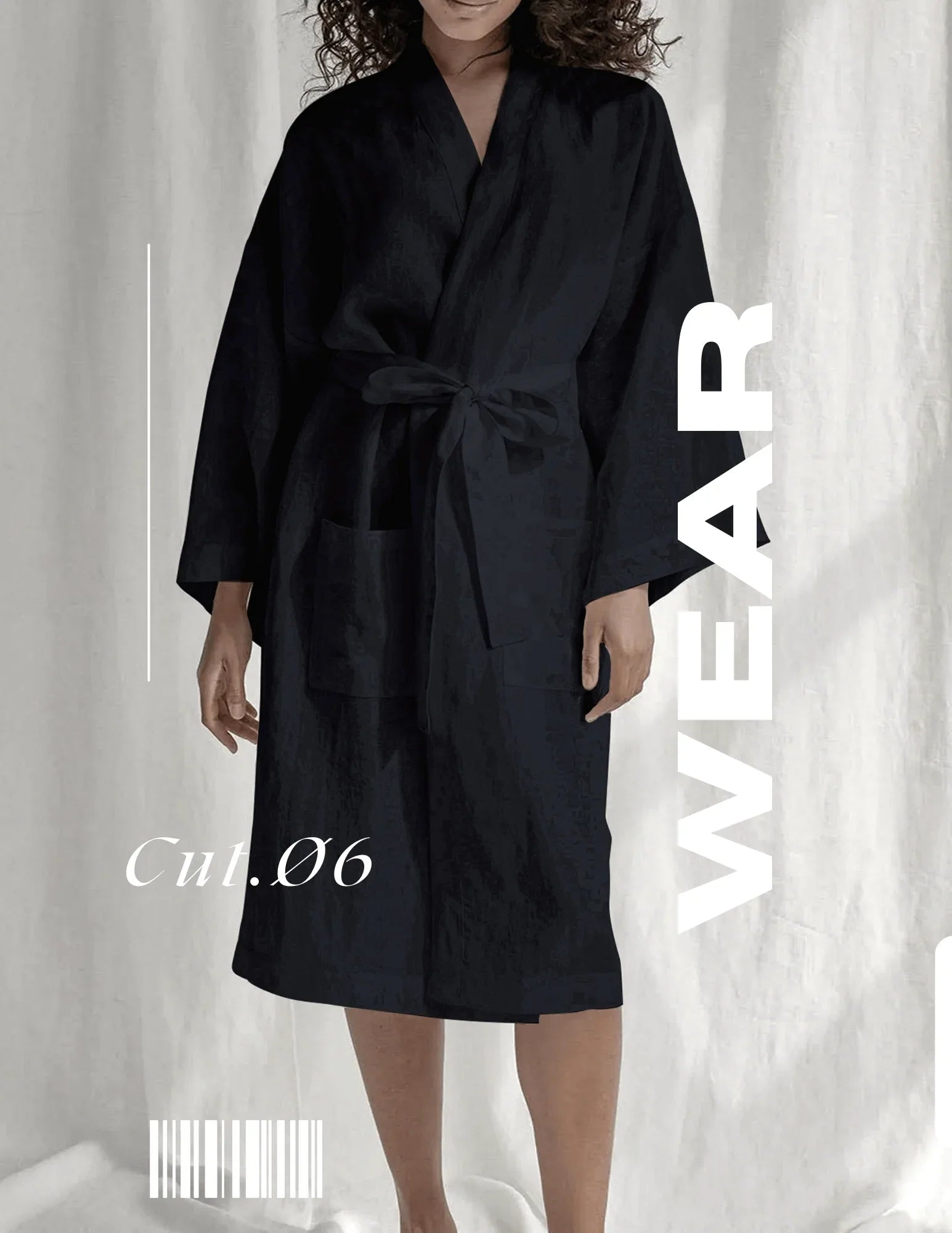 Mens Women's Lounge Robe Blue Linen Housecoat Online India