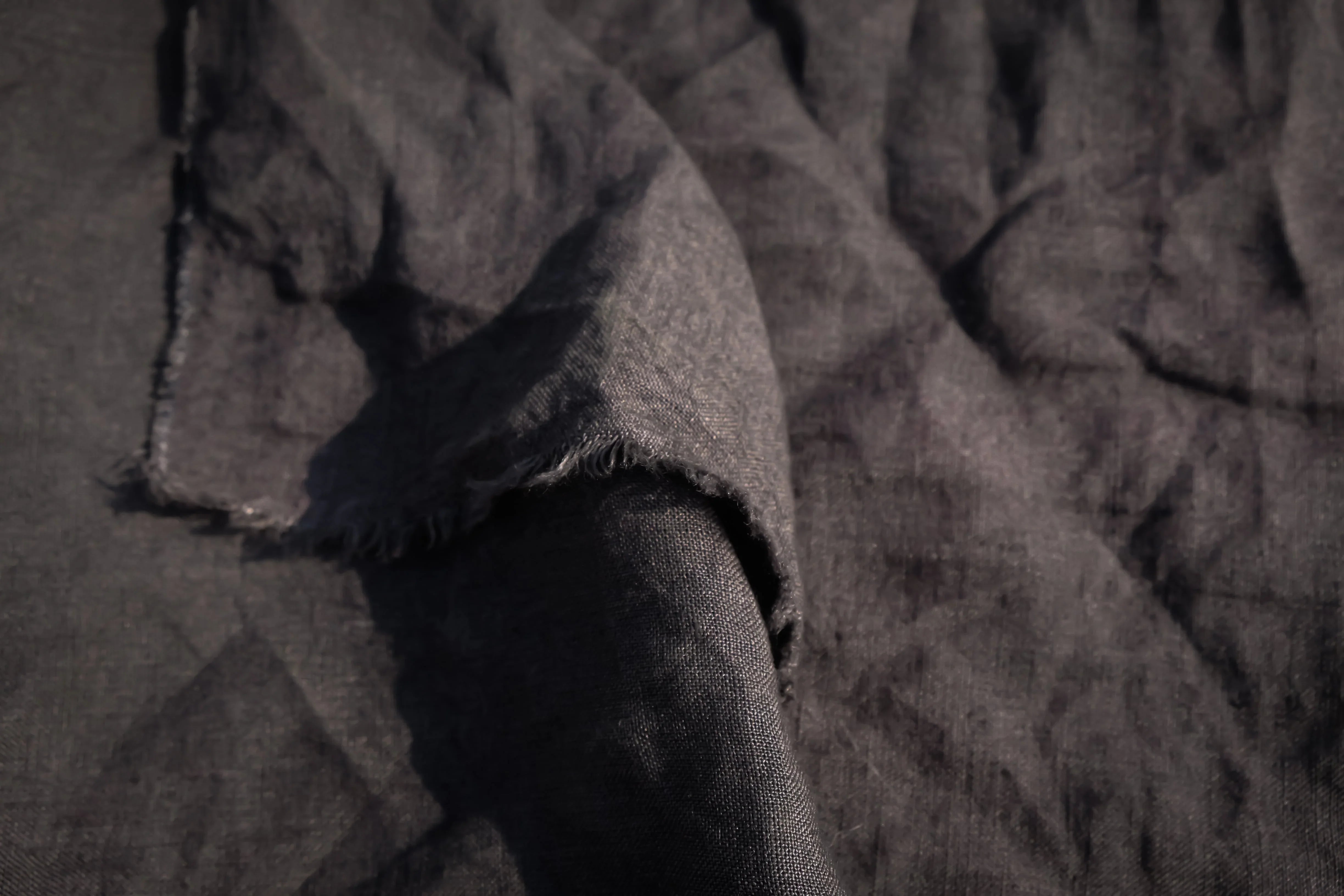 Charcoal grey bed linen india