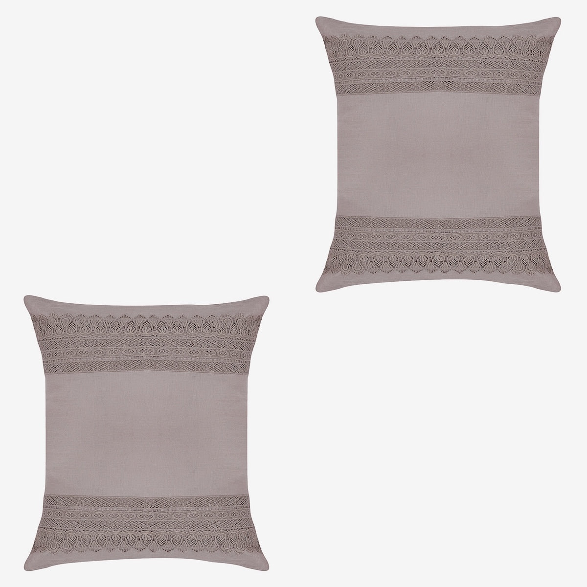 flax linen sheets with cotton laced trimmings