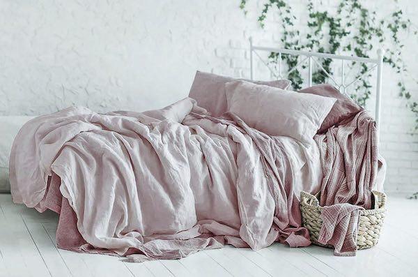 Blush Linen Duvet Covers India