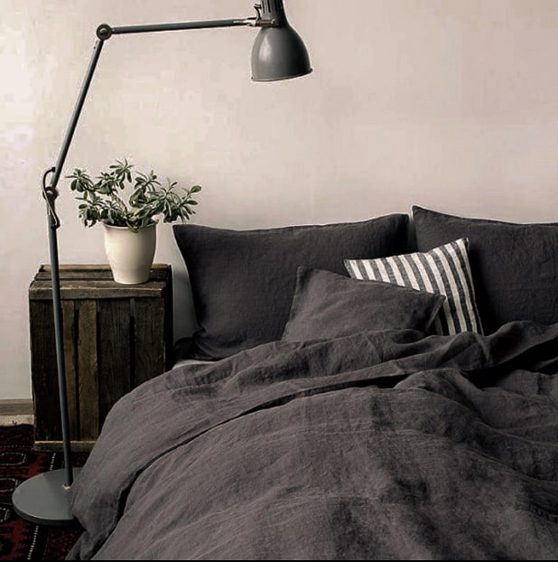 Slate grey bed sheets India