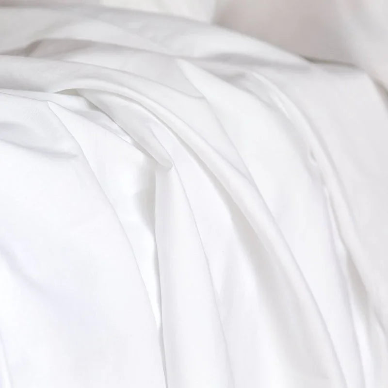 white cotton sateen duvet cover online