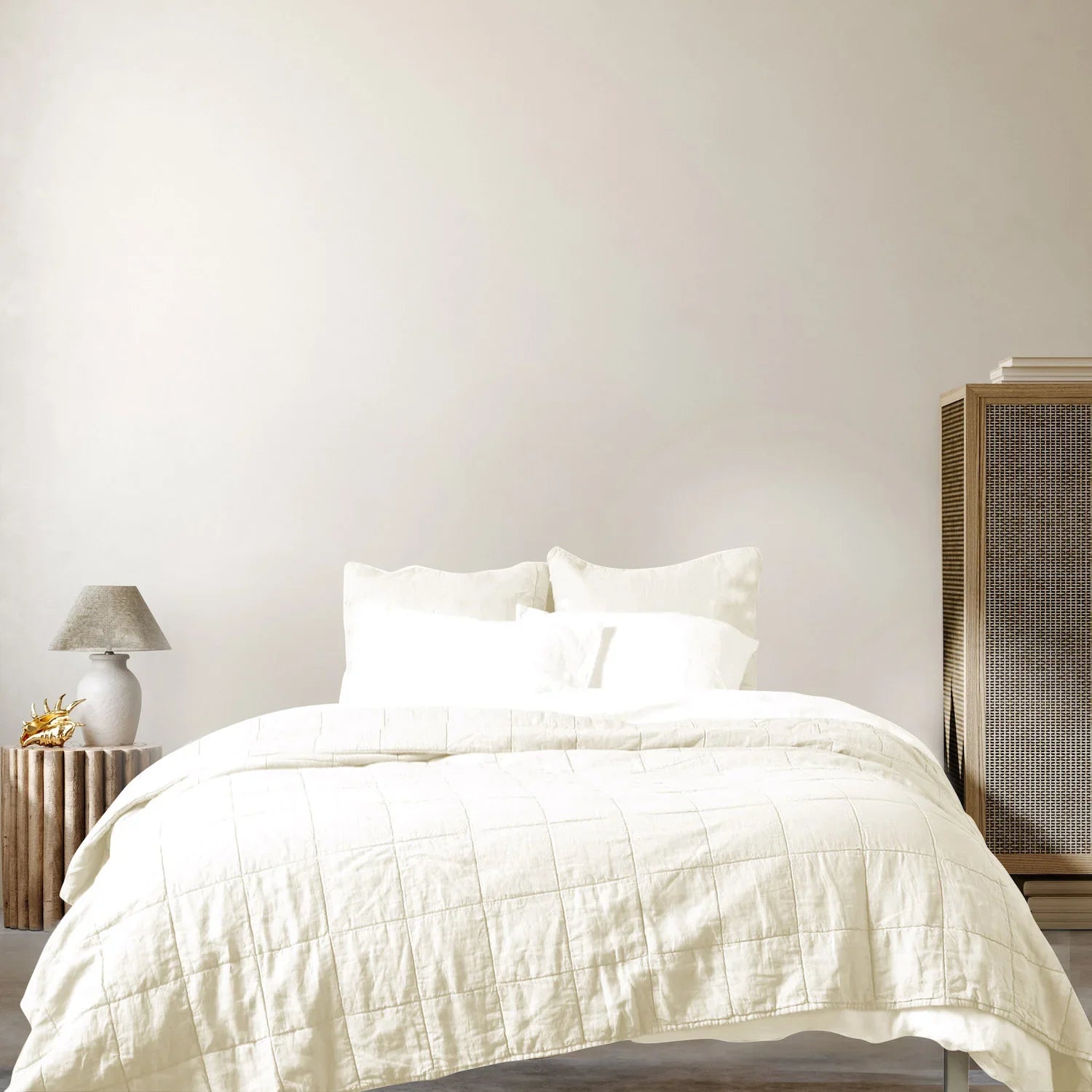 Summer Duvet Online India, White Linen Quilt