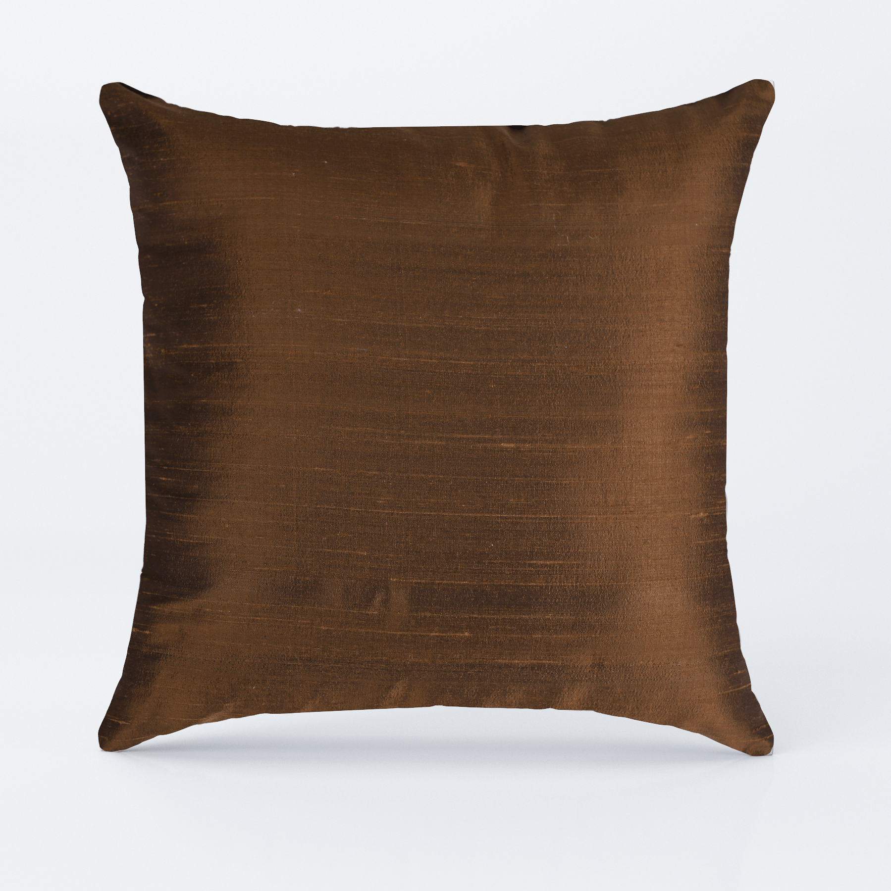 Reversible Bhagalpur Silk Bronze Cushion Cover Online India