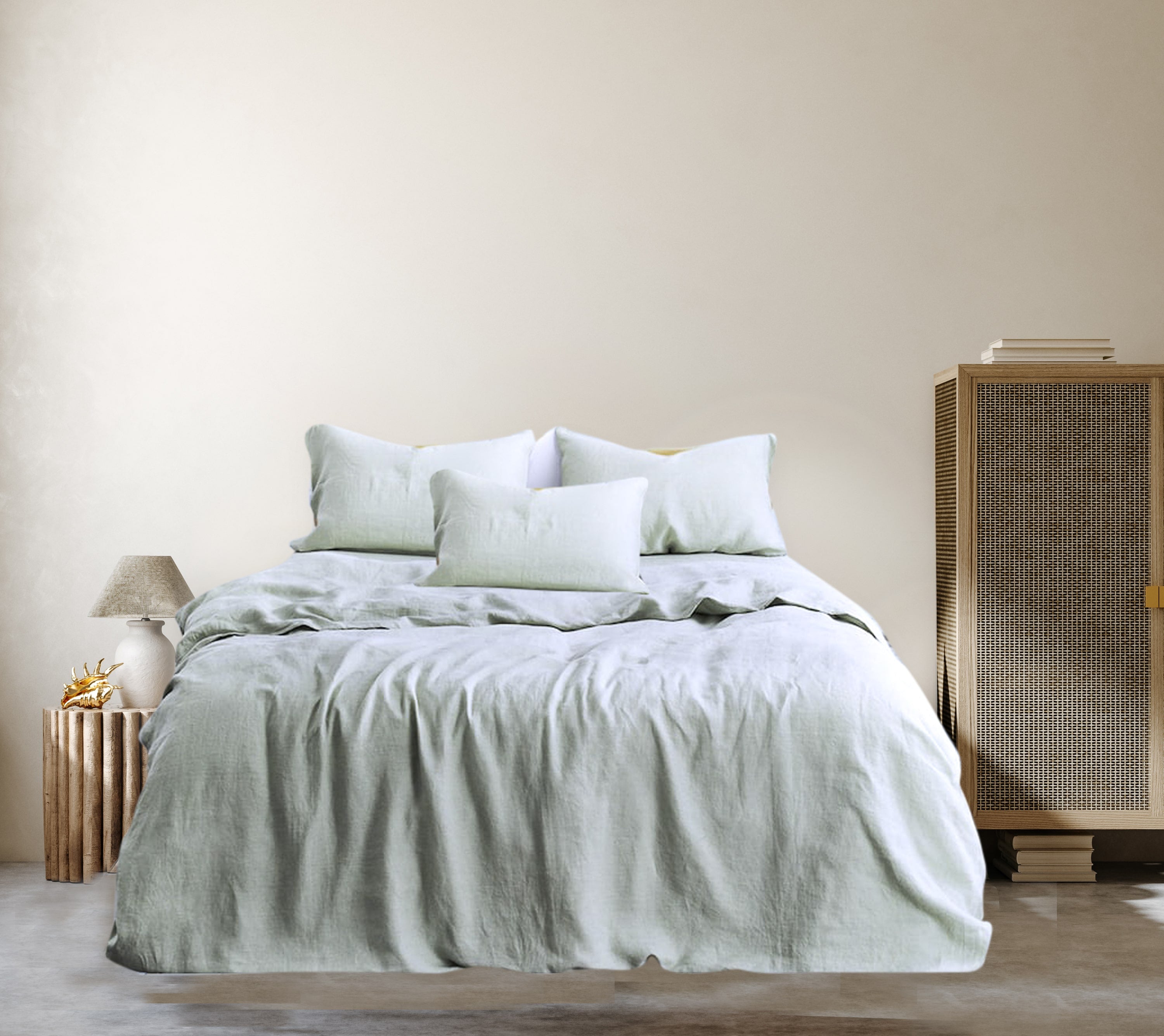 SEA MIST - 100% EUROPEAN LINEN SHEET SET