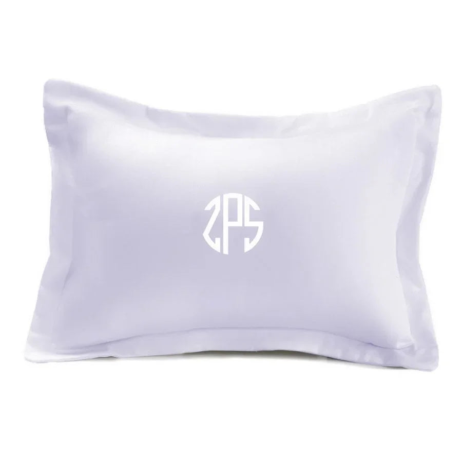 STORY 1 - LILAC SINGLE BED SHEET With Monogram Pillow