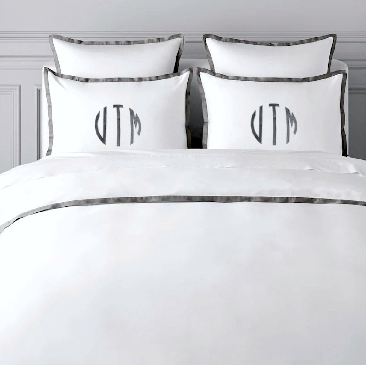 monogram bed sheets set india, monogram pillow cases