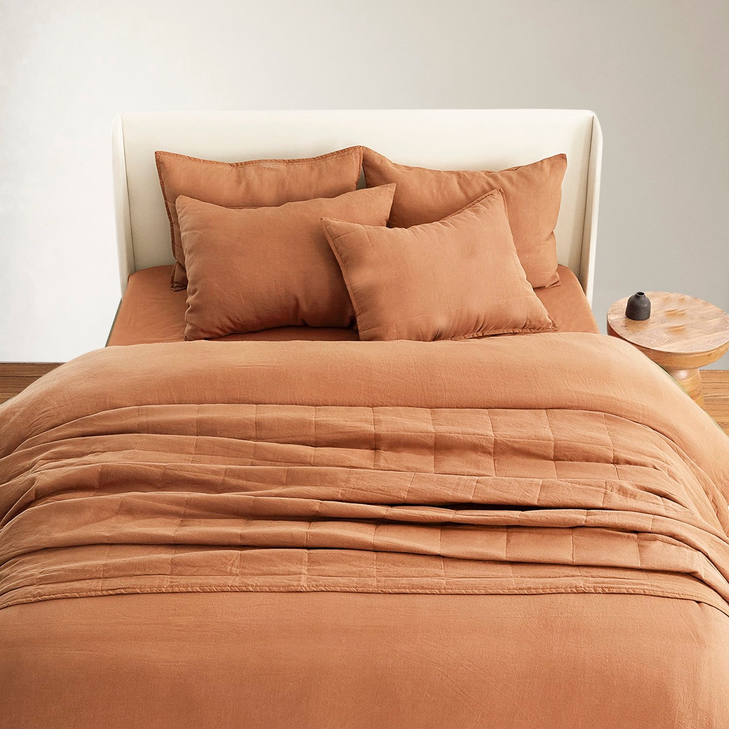 Designer Quilt Terracotta Cotton Blanket Online India