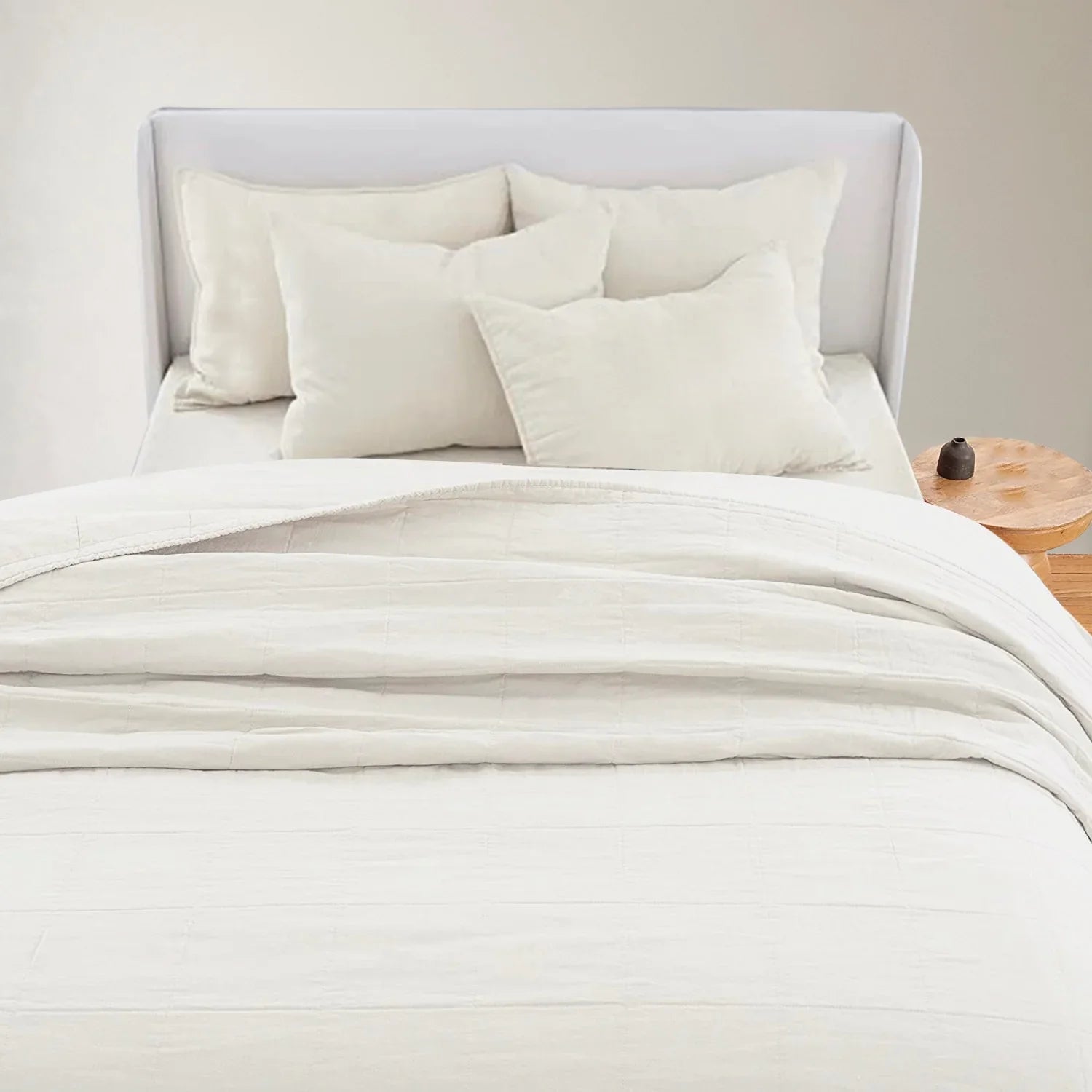 Pure White Linen Summer Duvet Online India