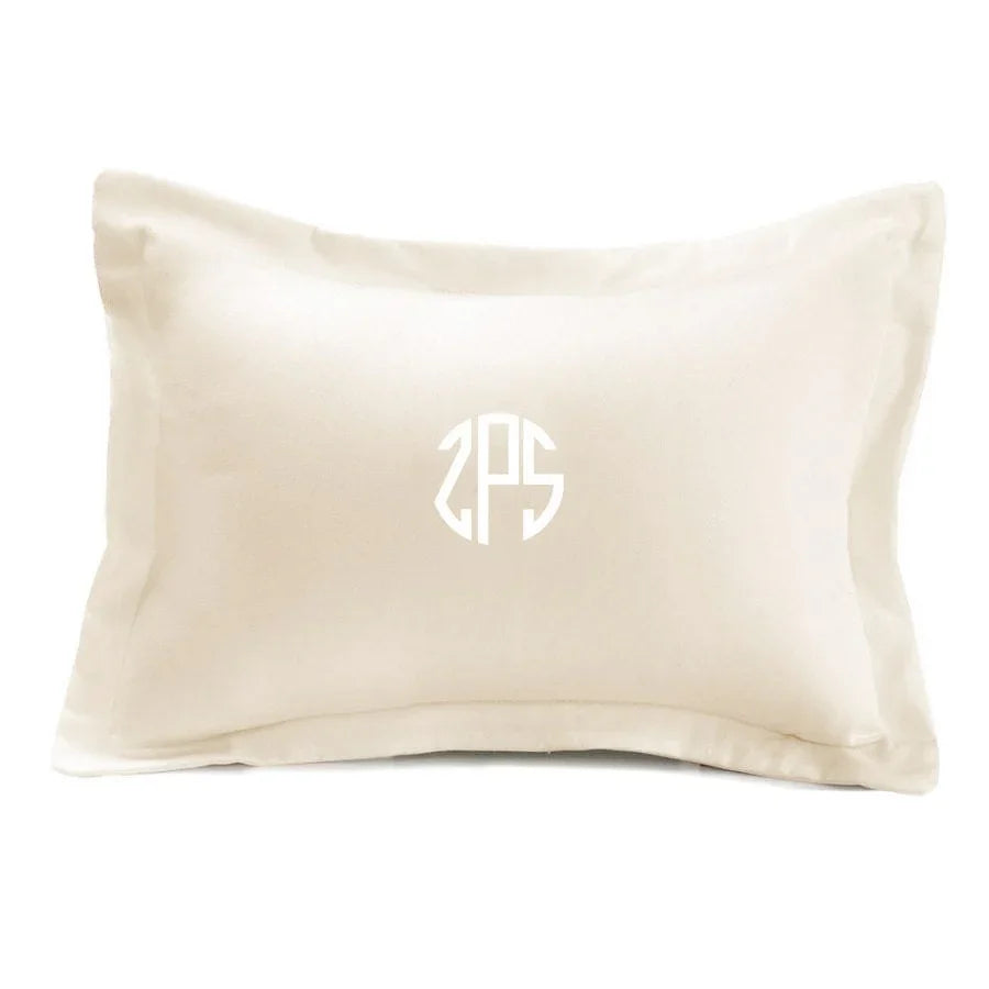 STORY 4 - IVORY SINGLE BED SHEET With Monogram Pillow