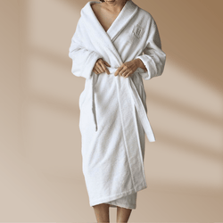 Morning cotton bath robe for women and men, terry towel robes