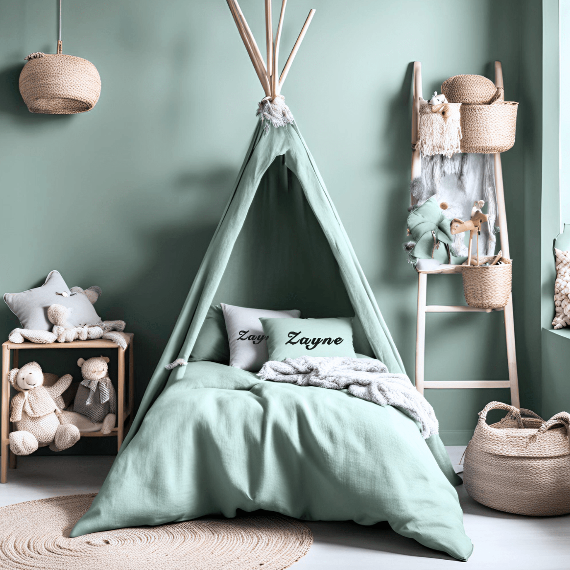 CUSHY TALE Ø4 -  Seamist Personalized Playroom Pillows