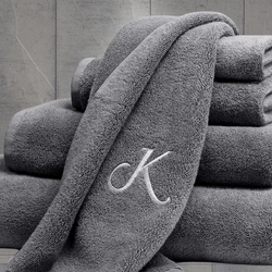 Monogram Hand Towel Grey Colour
