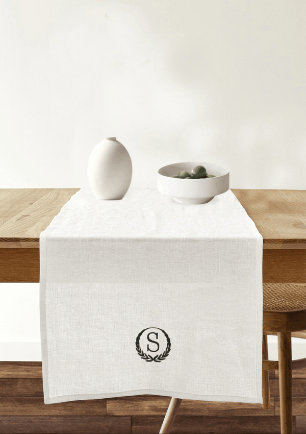TABLE Ø2  - EUROPEAN FLAX LINEN TABLE RUNNER