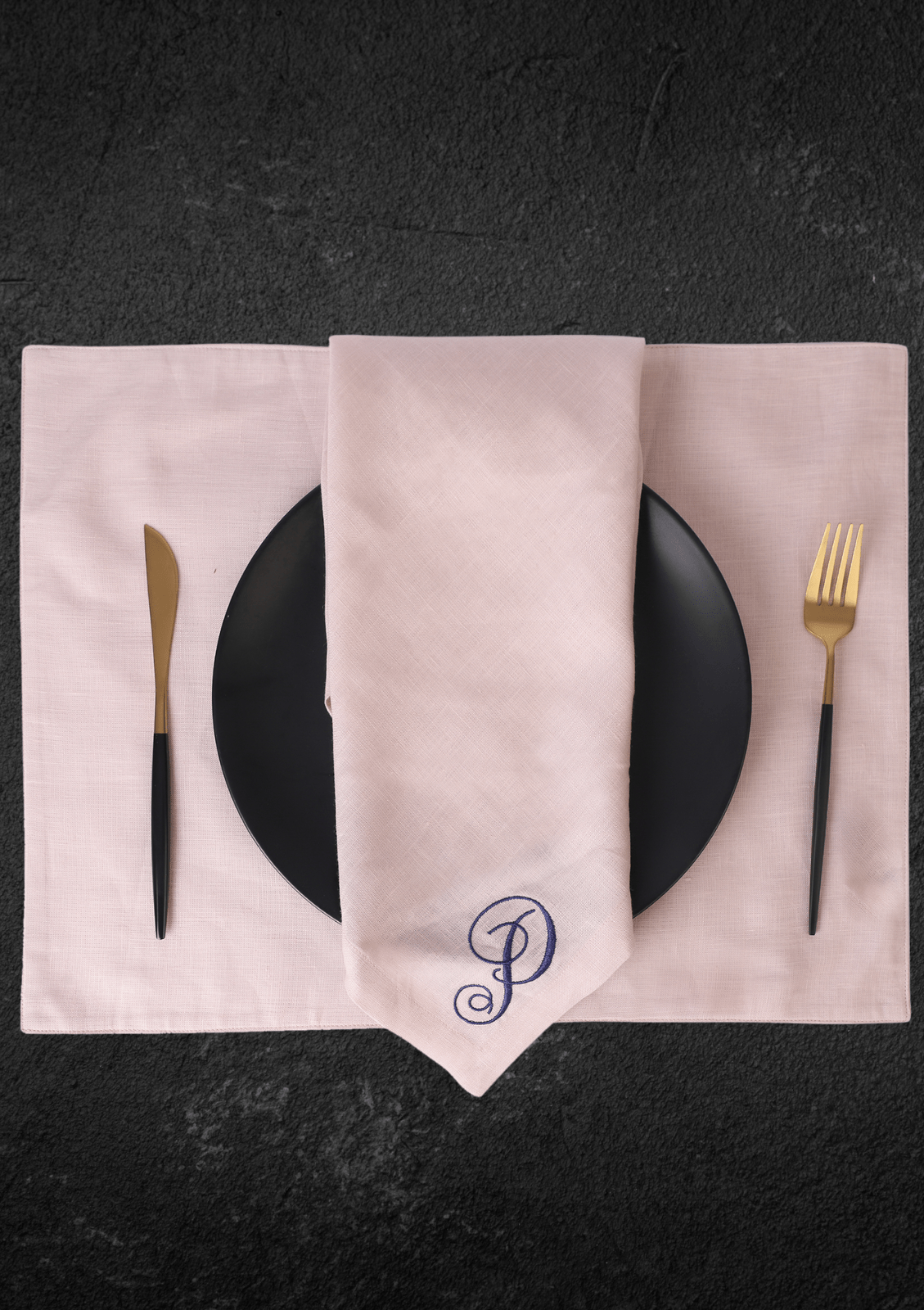 Blush Linen Dining Table Placemats Online