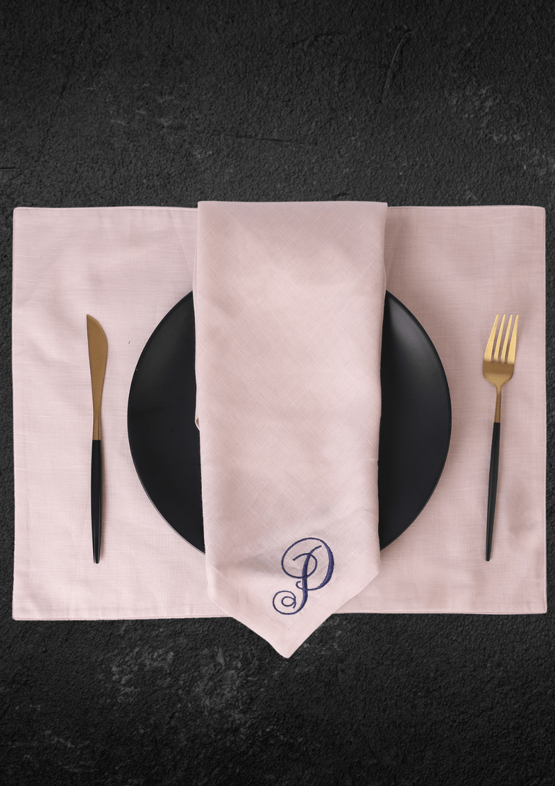 TABLE Ø7  - MONOGRAM PLACE MATS [SET OF 2]