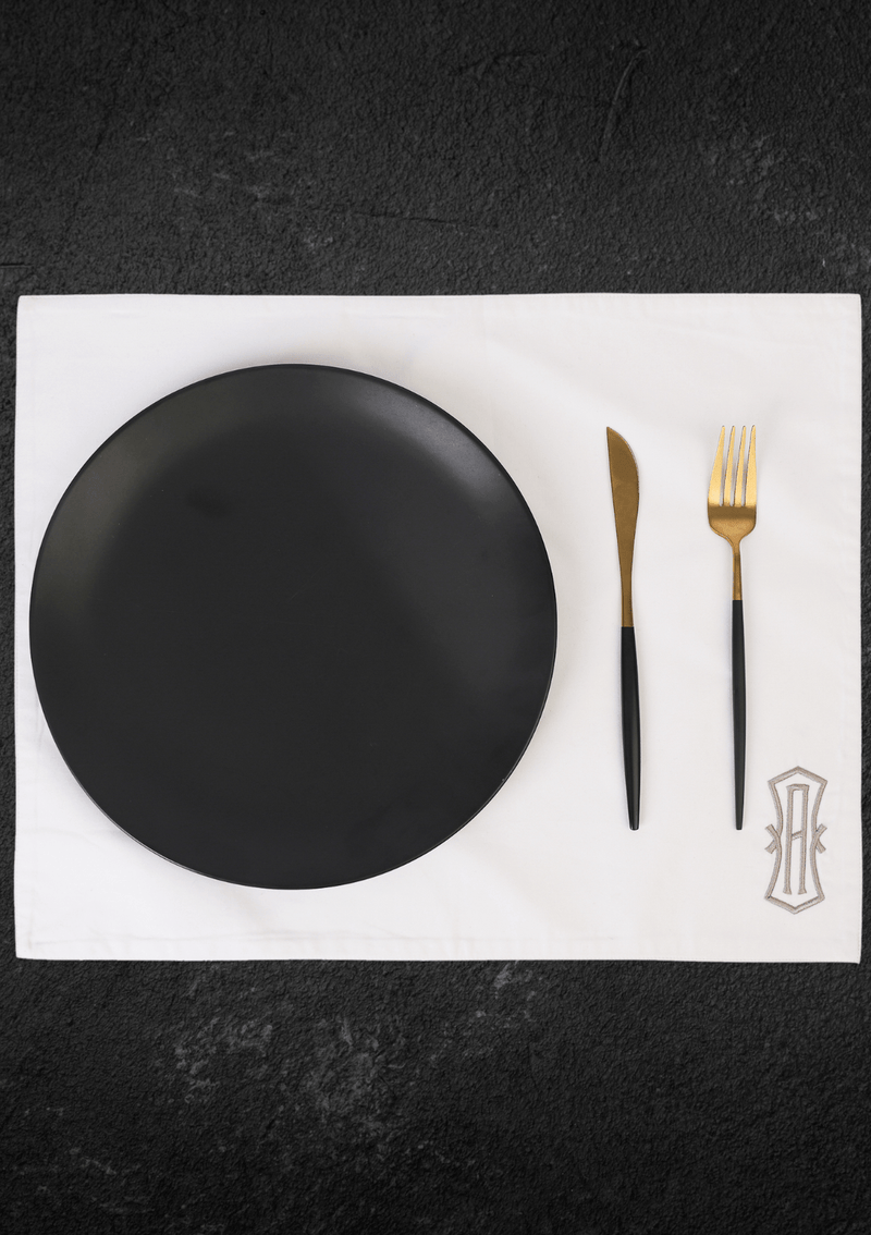 TABLE Ø7  - MONOGRAM PLACE MATS [SET OF 2]