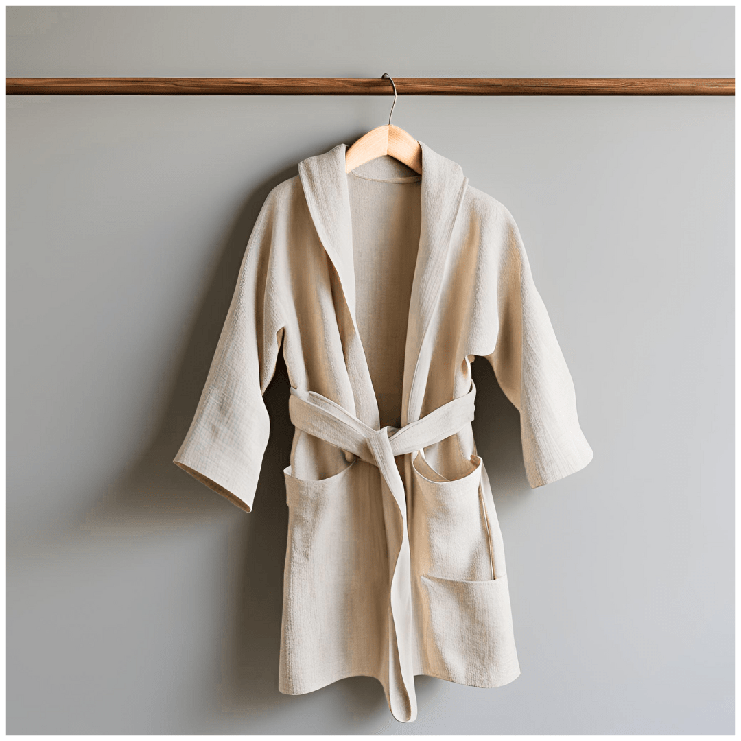 Delightful Dreamer - OATMEAL MONOGRAMMED CHILDREN ROBE