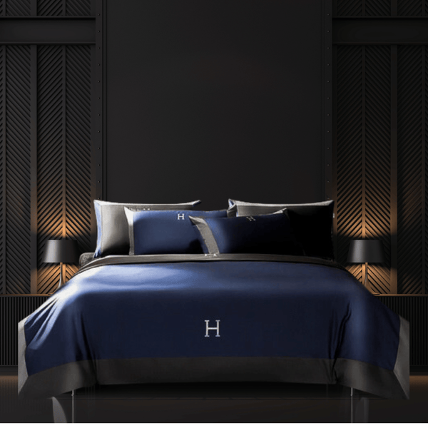 Room Ø1 - INK + GREY BEDDING SET