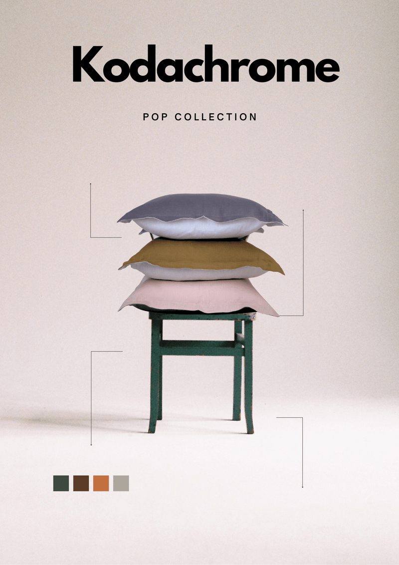 K Ø4 - Olive + Seamist Linen Cushion Cover