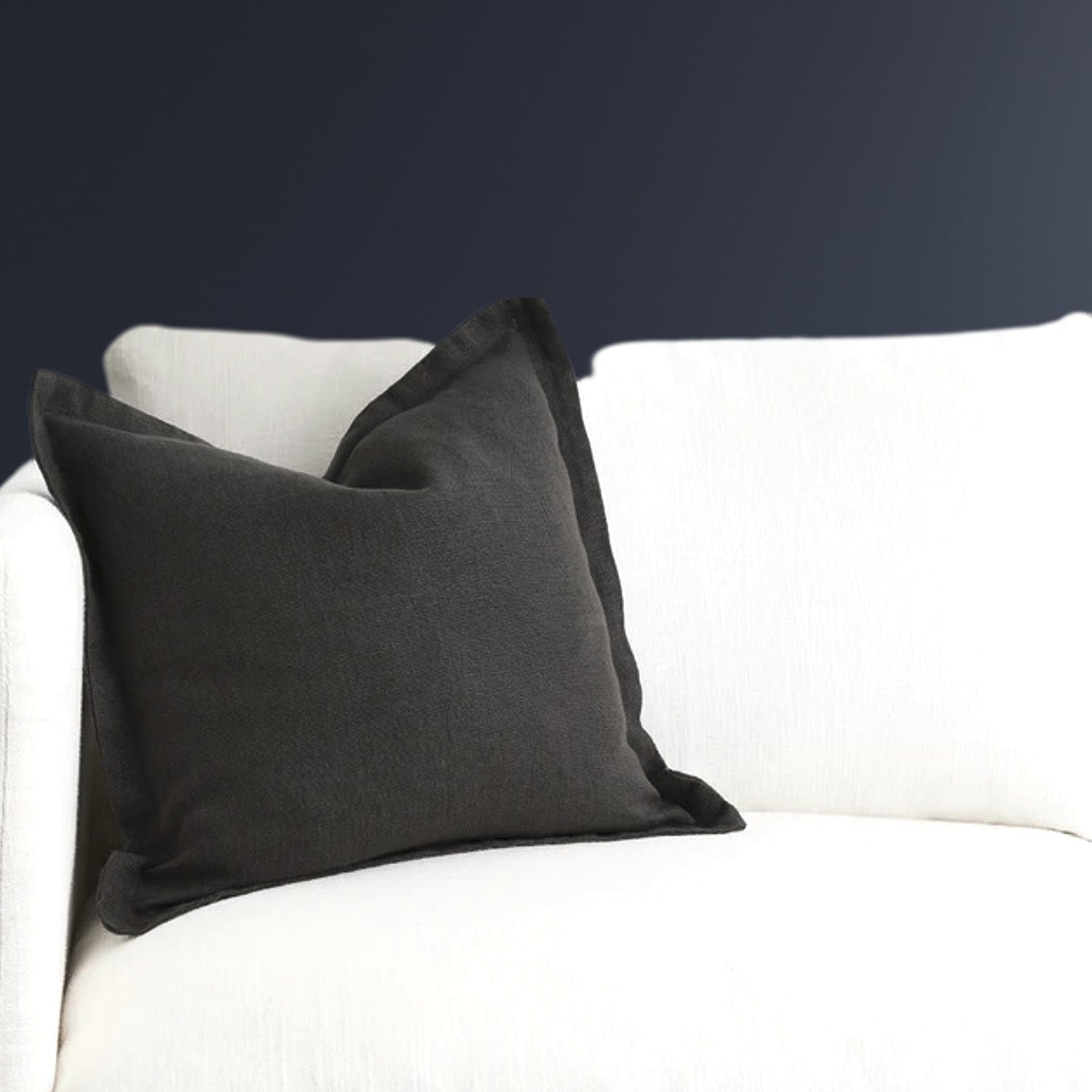 K Ø1 - Lavender + Slate Pure Linen Cushion Cover