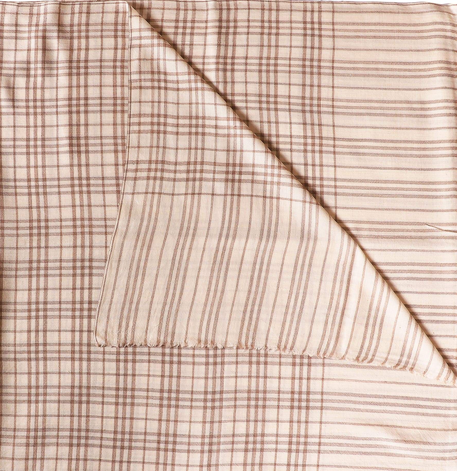 EDIT Ø3 - PURE CASHMERE CHECK COUCH SHAWL