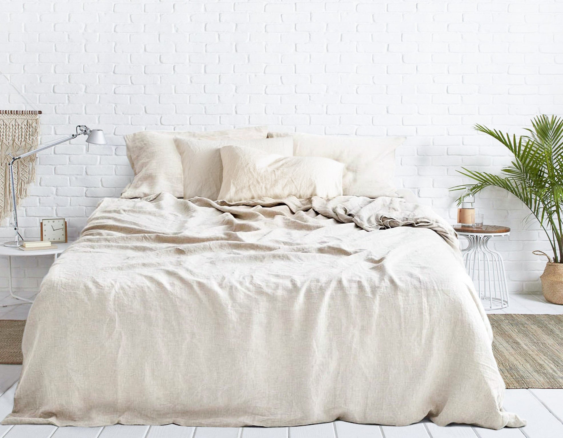 Oatmeal linen duvet cover, natural linen duvet cover