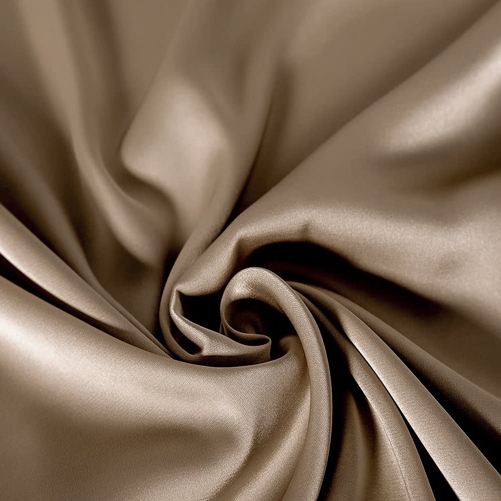 MONOGRAM SILK PILLOWCASE -  COPPER