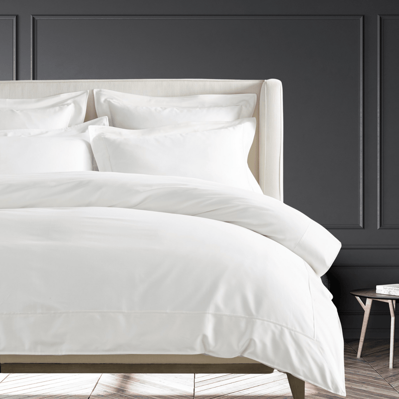 Châteaux VI - 1000 TC White Duvet Cover + 2 Pillowcases
