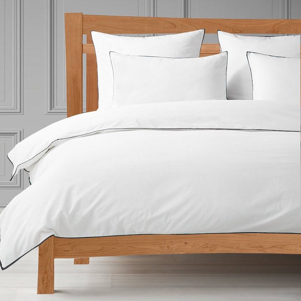 500 TC Sateen white duvet quilt cover