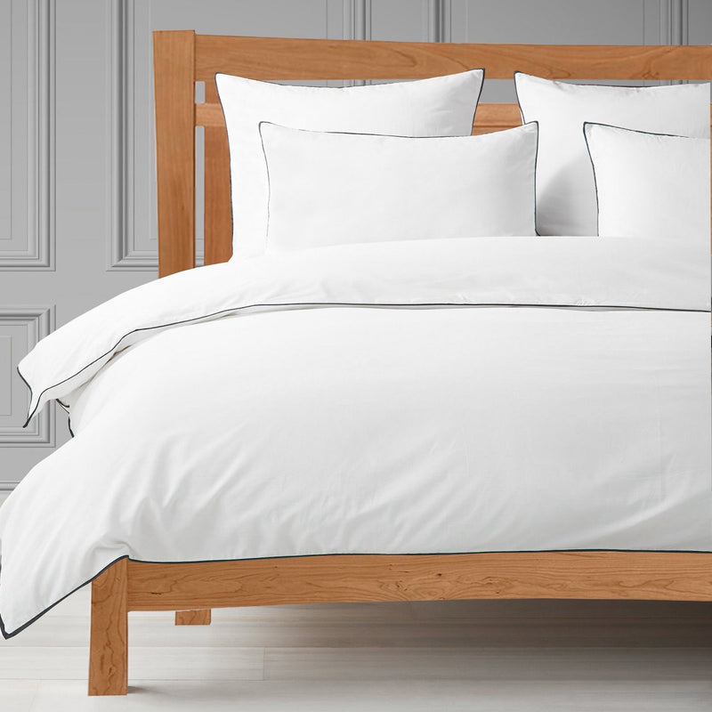500 TC Sateen white duvet quilt cover