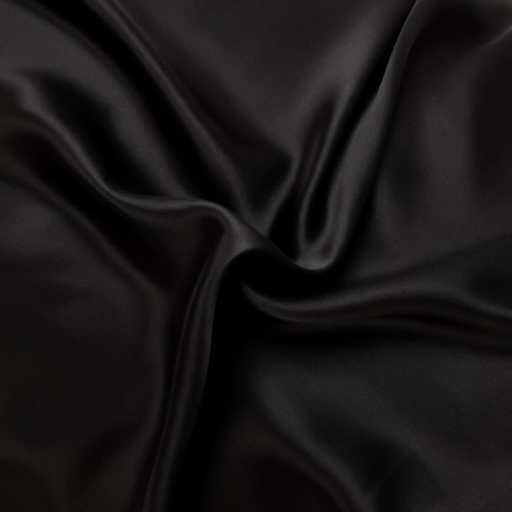 BLACK  - PURE MULBERRY SILK PILLOWCASE