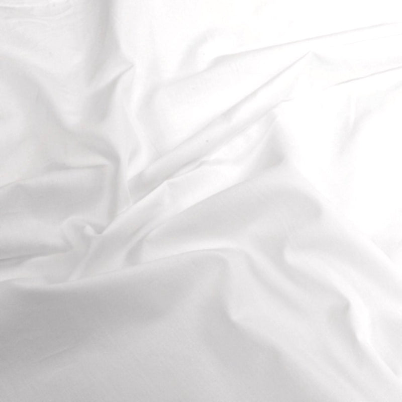 plain white double bed sheet set