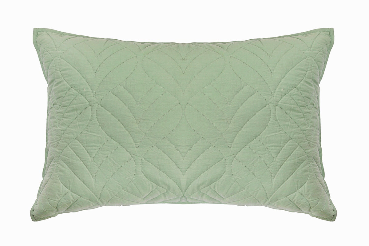 THE GLOBALIST - SEA MIST QUILT WITH 2 SHAMS