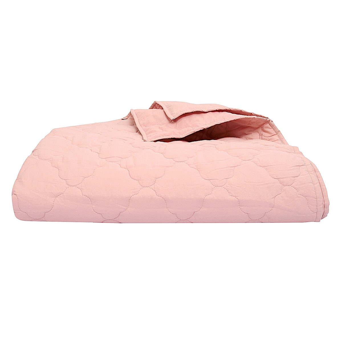 blush pink cotton quilt