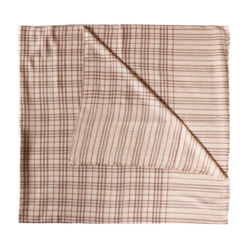 EDIT Ø3 - PURE CASHMERE CHECK COUCH SHAWL
