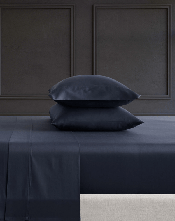 Blue duvet cover 500TC sateen pure Supima cotton duvet cover