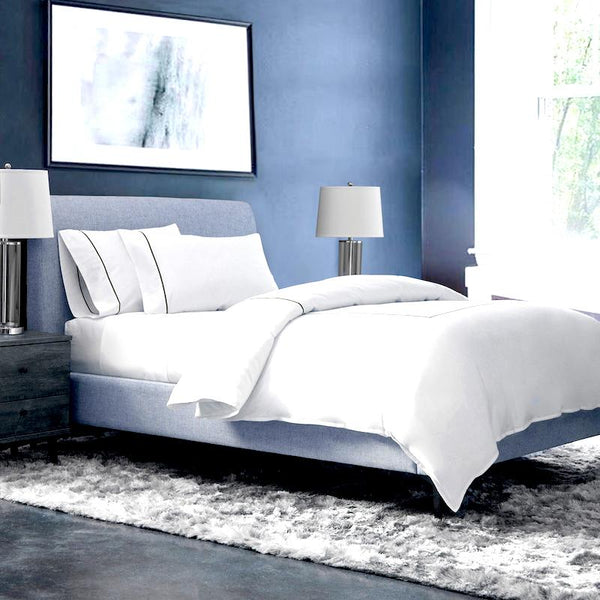 400 TC White Duvet Cover Cotton Quilt Cover Online India