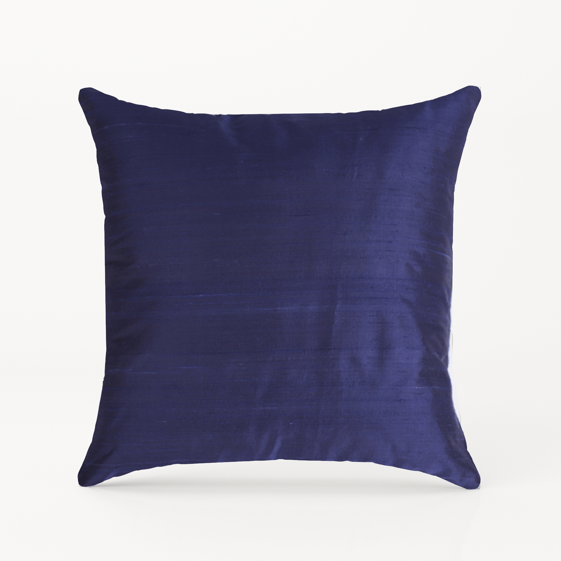 Buy reversible Navy blue raw pure bhagalpur silk cushion cover online