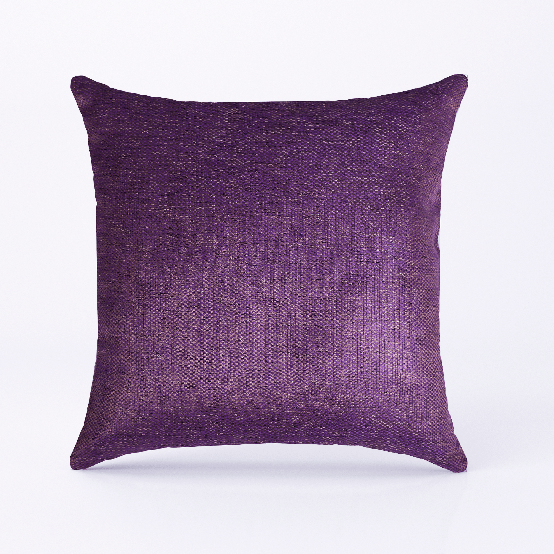 INDE N°5 -   REVERSIBLE PURE SILK CUSHION COVER IN PLUM