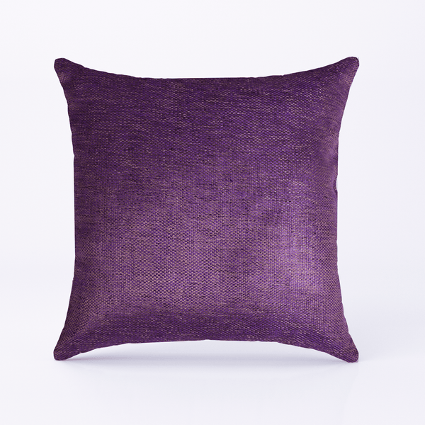 INDE N°5 -   REVERSIBLE PURE SILK CUSHION COVER IN PLUM