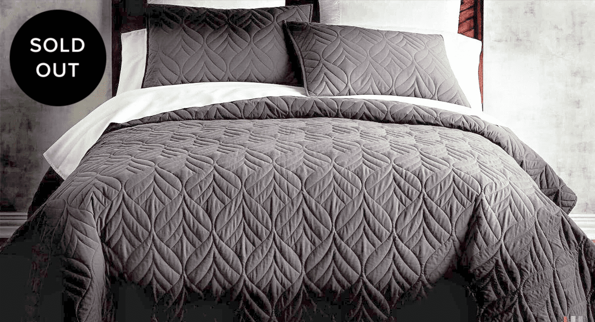 Charcoal Quilts Bedding Sets